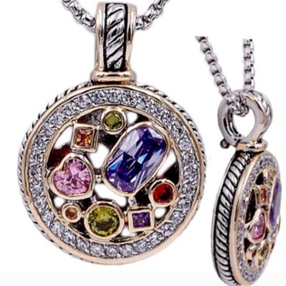 Cubic Zirconia Pendant Necklace